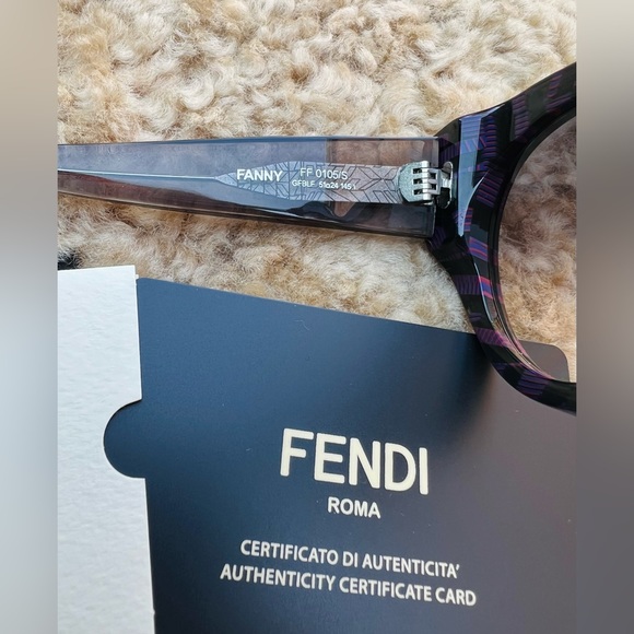 FENDI FANNY FF 0105/S GFBLF 51mm Sunglasses Shades BNIB Brand New - ITALY - Picture 9 of 15